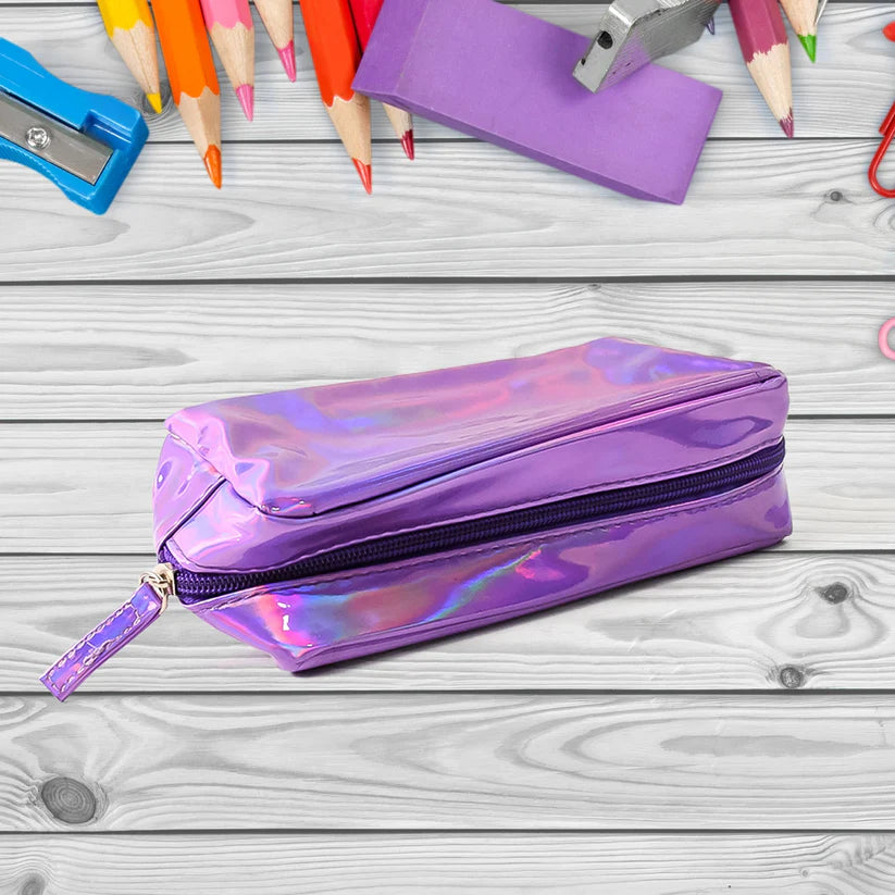 Holographic Shiny Waterproof Travel Cosmetic Pouch (1 Pc) by JourneyMate