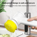 5 in 1 electric cleaning spin brush with multiple replaceable heads