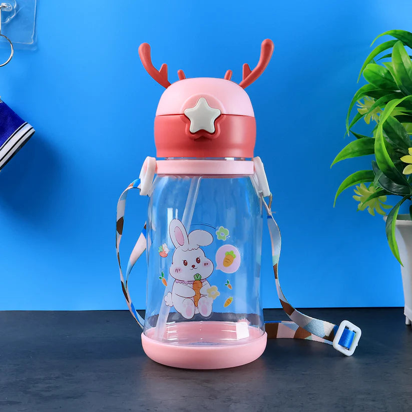 kids Cute  Cartoon Summer Water Bottle Approx. 450ML (1 Pc)